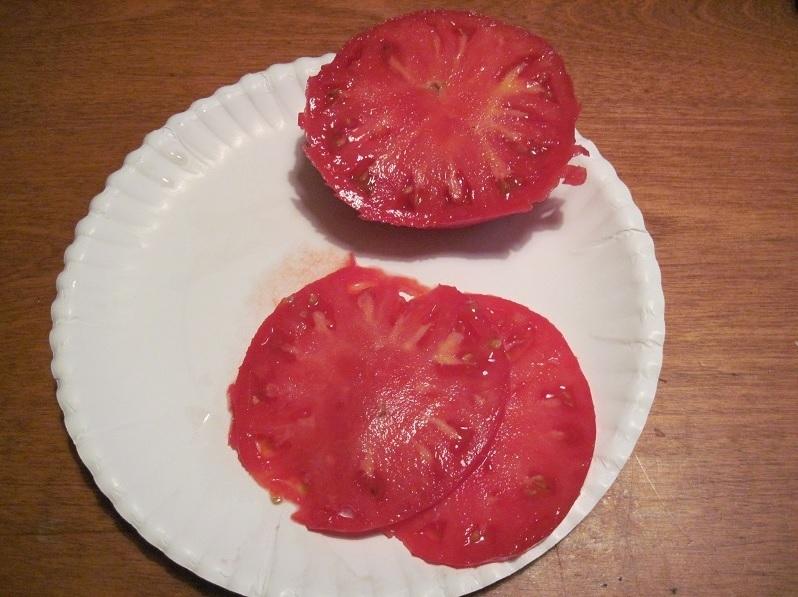Photo of Tomato (Solanum lycopersicum 'Brandywine, Pink') uploaded by robertduval14